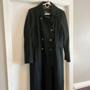 Guess Black Wool Winter Coat